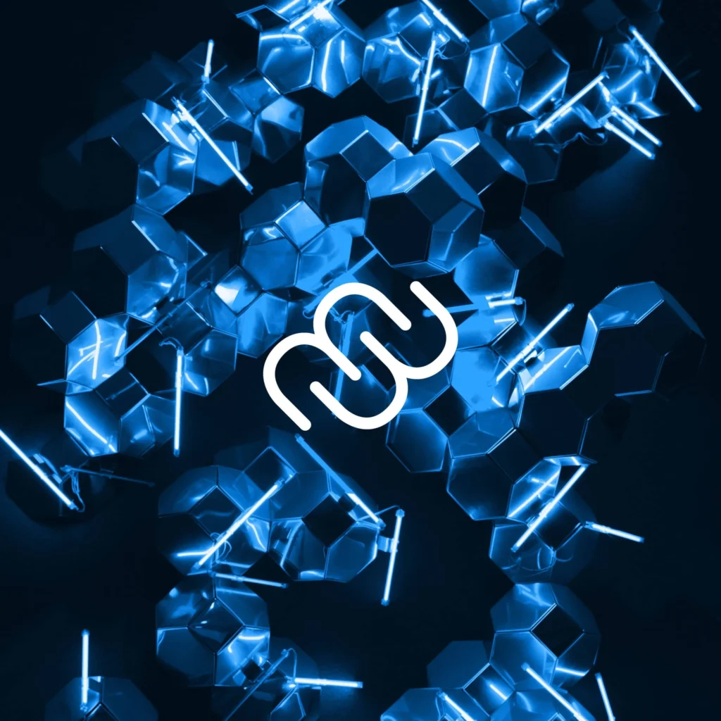 Abstract 3D illustration of the Litecoin MimbleWimble MWEB blockchain privacy network